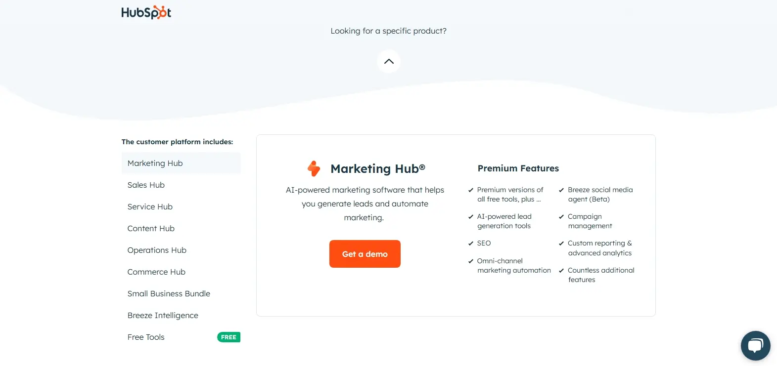 Hubspot tools and products