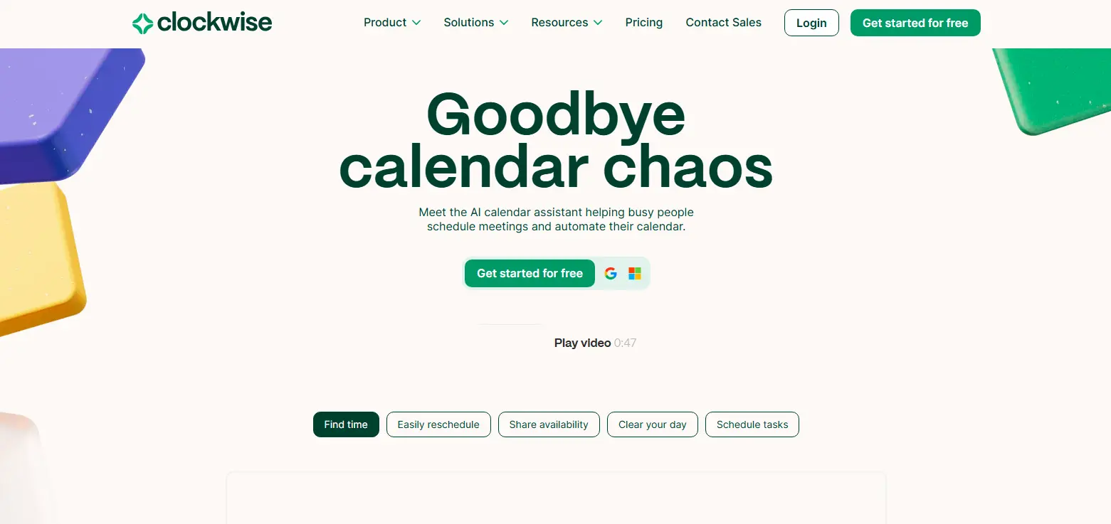Clockwise – Smart Scheduling for Smart People