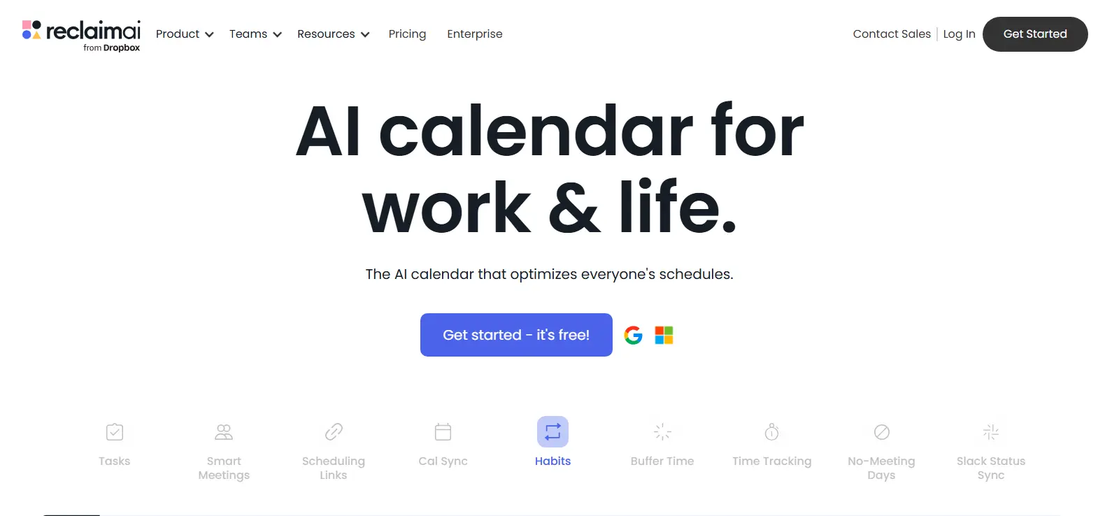 Reclaim.ai – AI-Powered Task Management