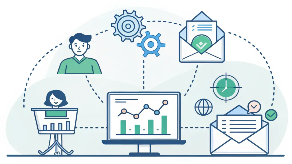 CRM with email and landing pages 